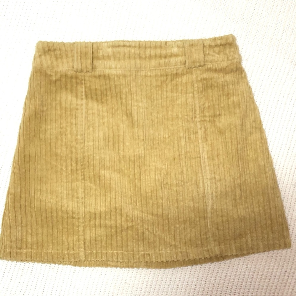 Corduroy skirt.